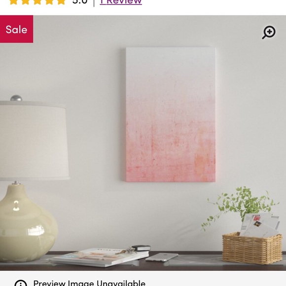 Pink ombré Canvases - Picture 2 of 2